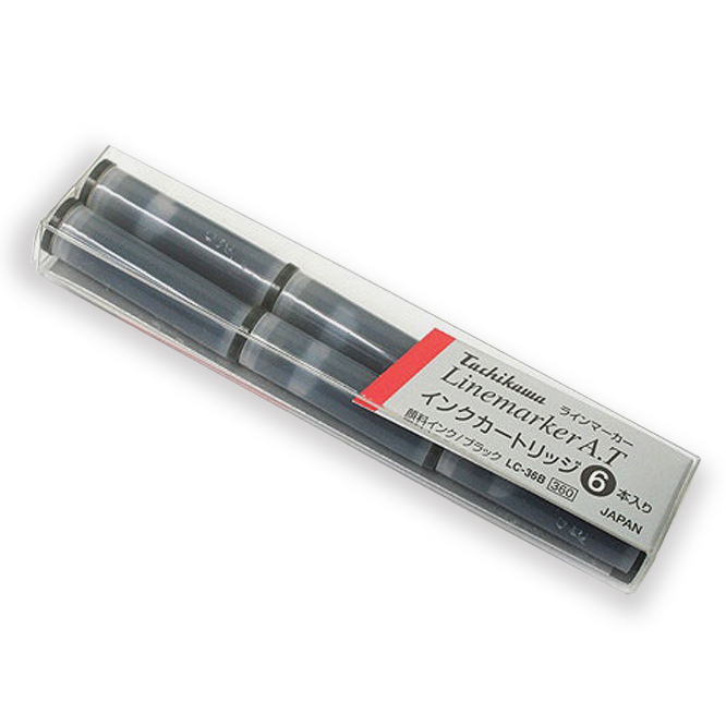 Linemarker Refill – Black – 6 Cartridges Tachikawa
