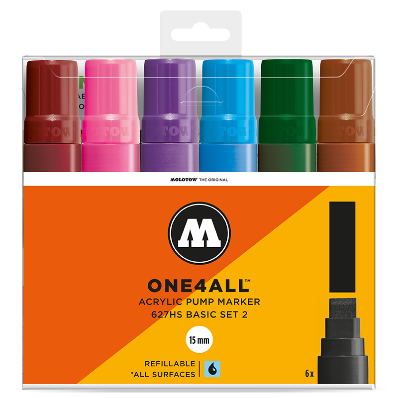 ONE4ALL 627HS 15mm – 200460 Basic Set 2 – 6 Unid.