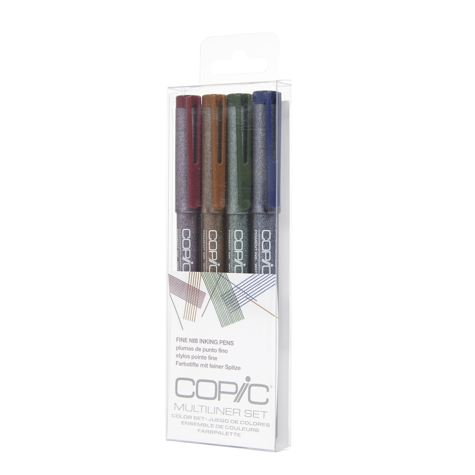 Multiliner desechable 4 Set: Multicolor