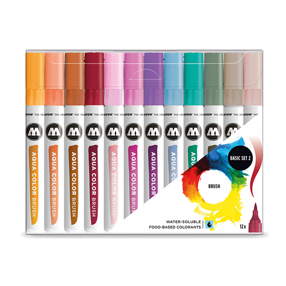 Aqua Color Brush – 200492 Basic Set 2 – 12 unid.