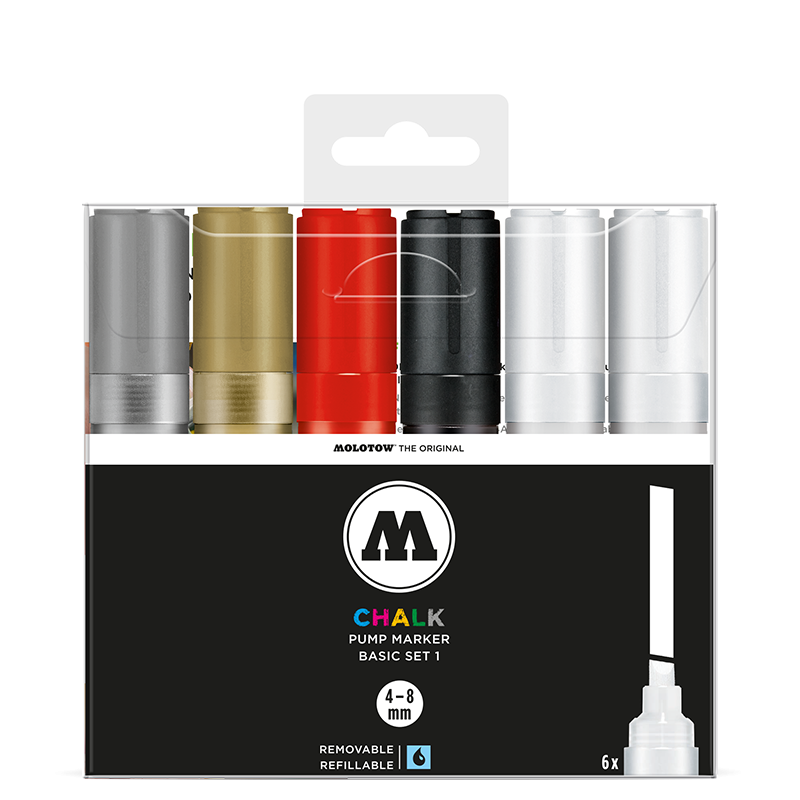 CHALK MARKER BASIC SET 1 (4-8 MM)