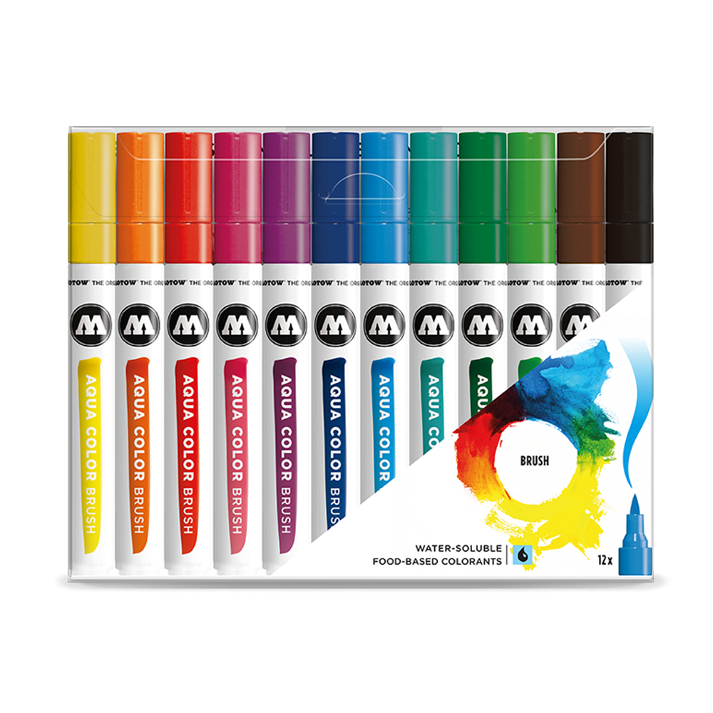 Aqua Color Brush – 200490 Basic Set 1 – 12 unid.