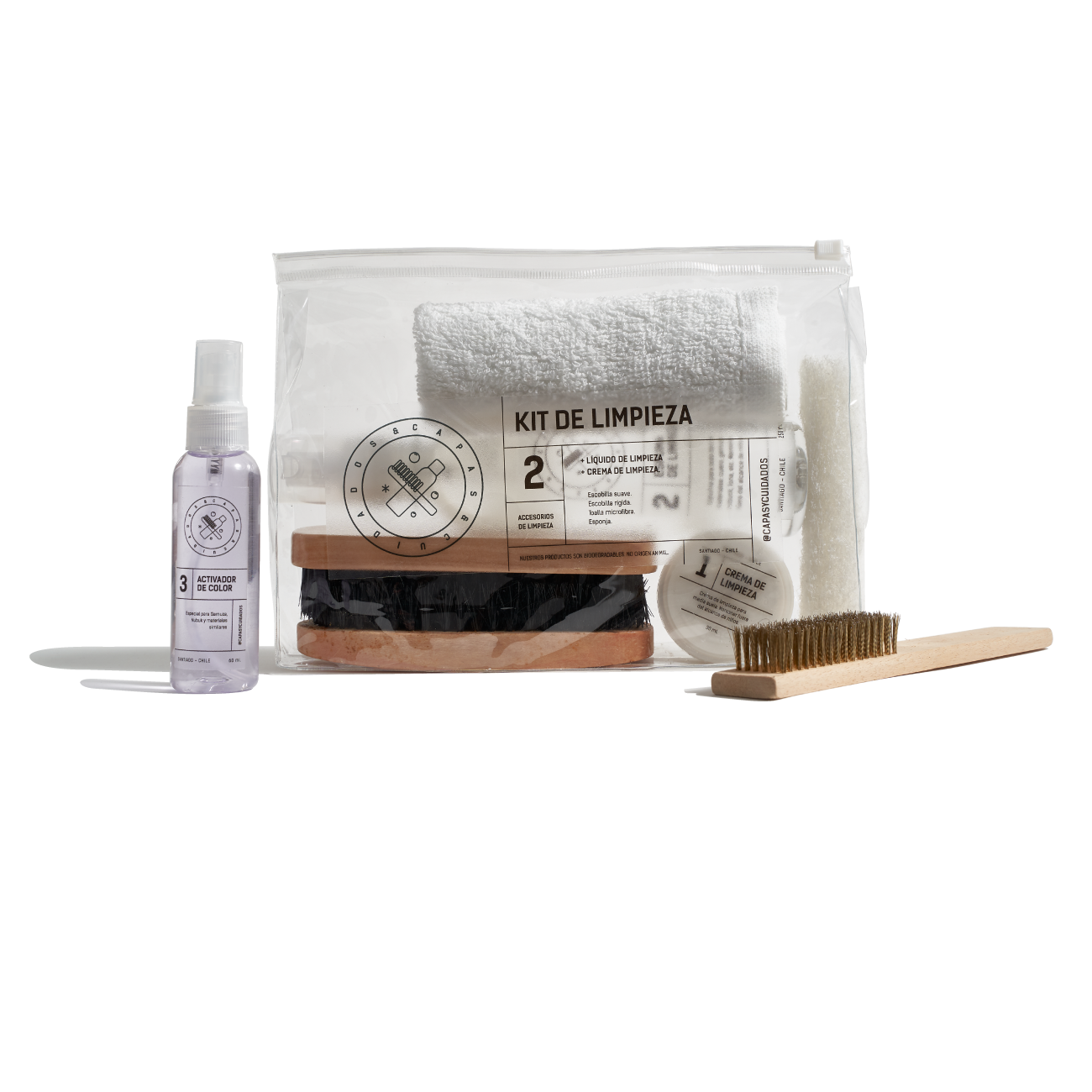 Kit de Limpieza GAMUZA Capas y cuidados