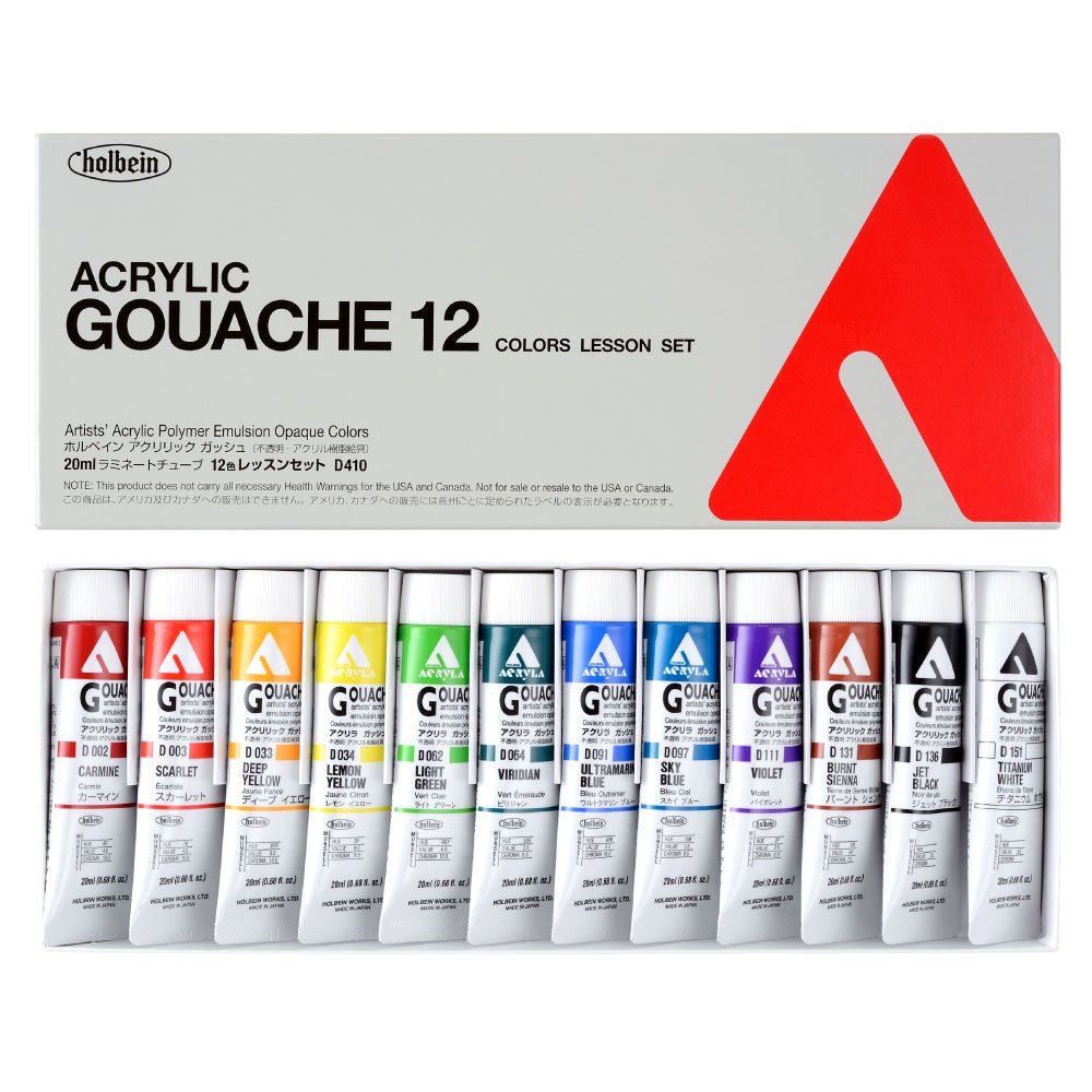 Acryla Gouache 12 un. D410 Lesson