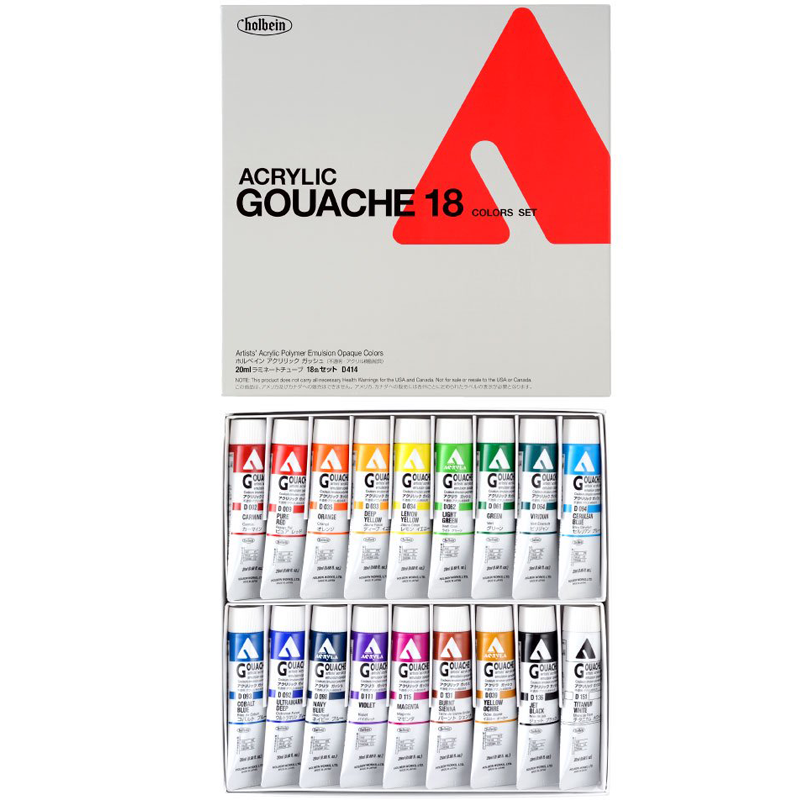 Acryla Gouache 18 un. D414