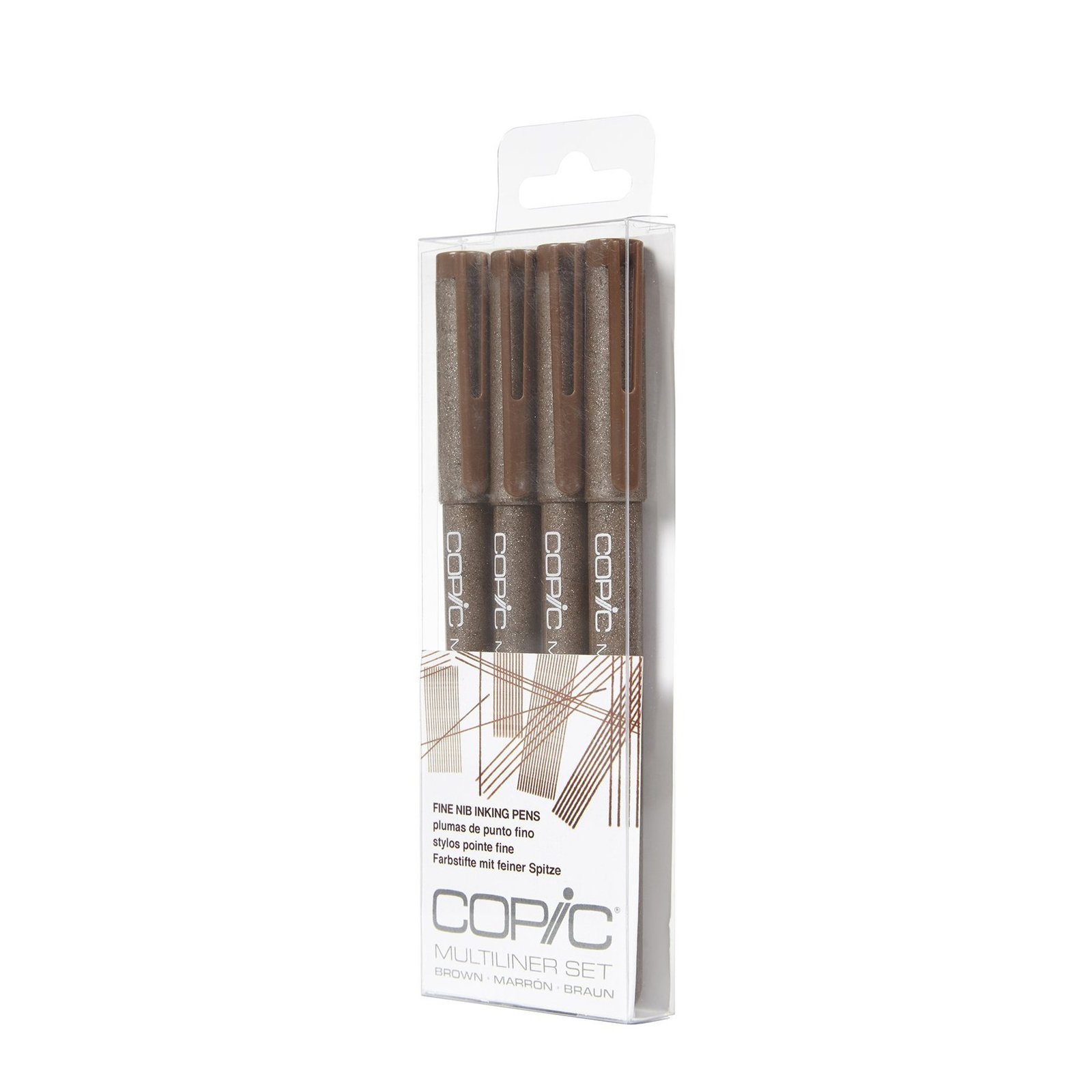 Multiliner desechable 4 Set: Brown