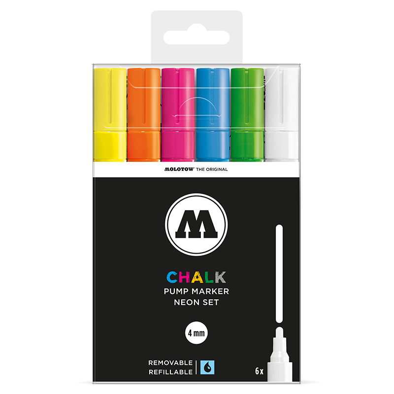 Chalk-4mm Neon Set – 6 Color
