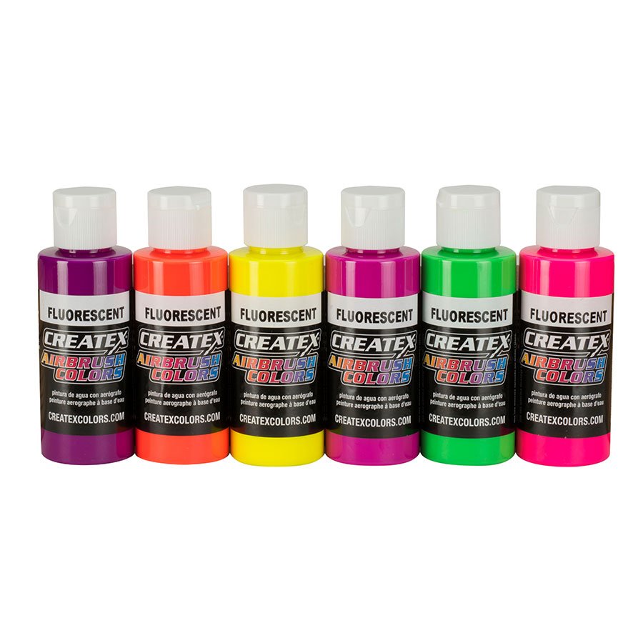 Createx Airbrush Colors 60ml 5802-00 Fluorescent Set 6