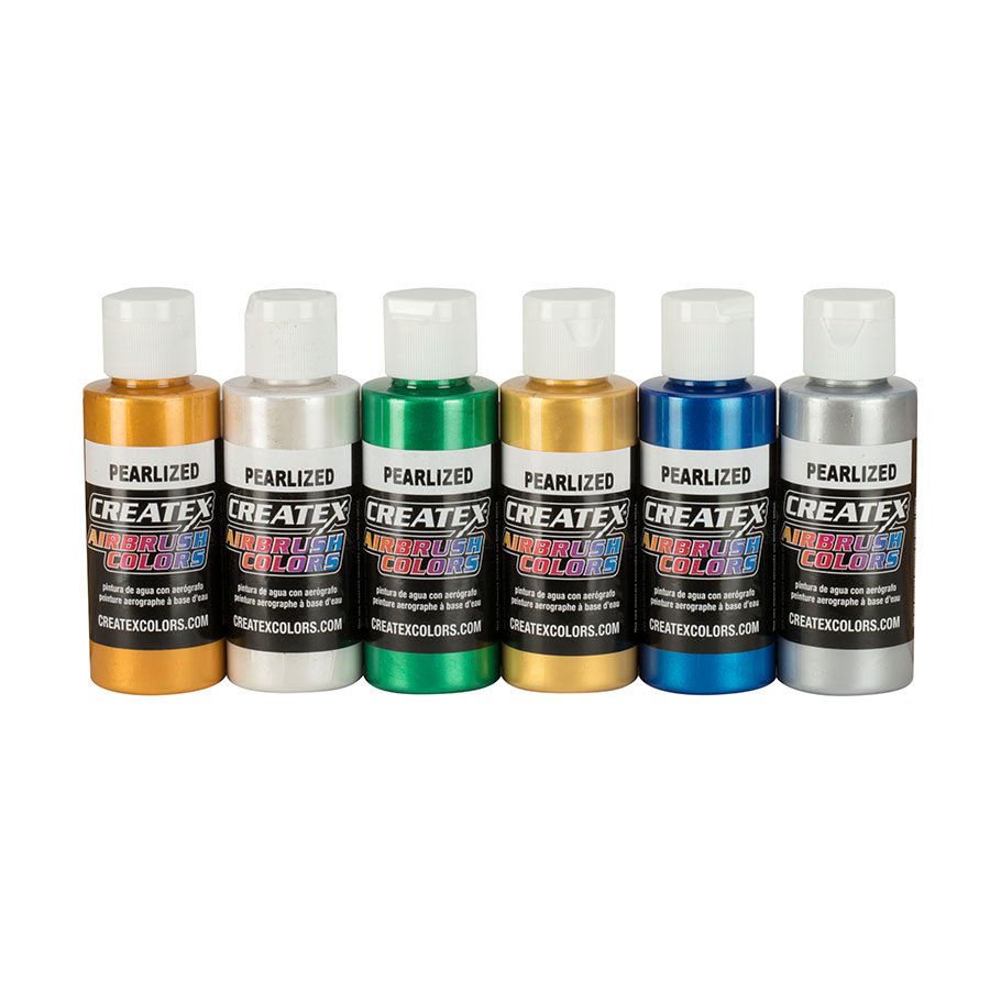Createx Airbrush Colors 60ml 5804-00 Pearlized Set 6
