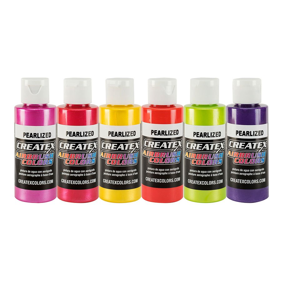 Createx Airbrush Colors 60ml 5811-00 Pearlized Sample Set 6