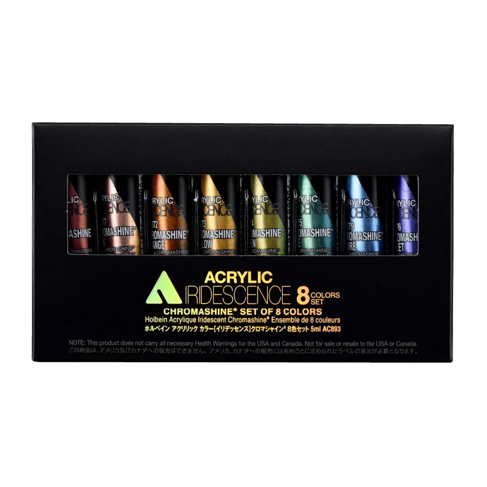 Acrylic Iridescence 8 colors set – 5ml Chromashine AC893