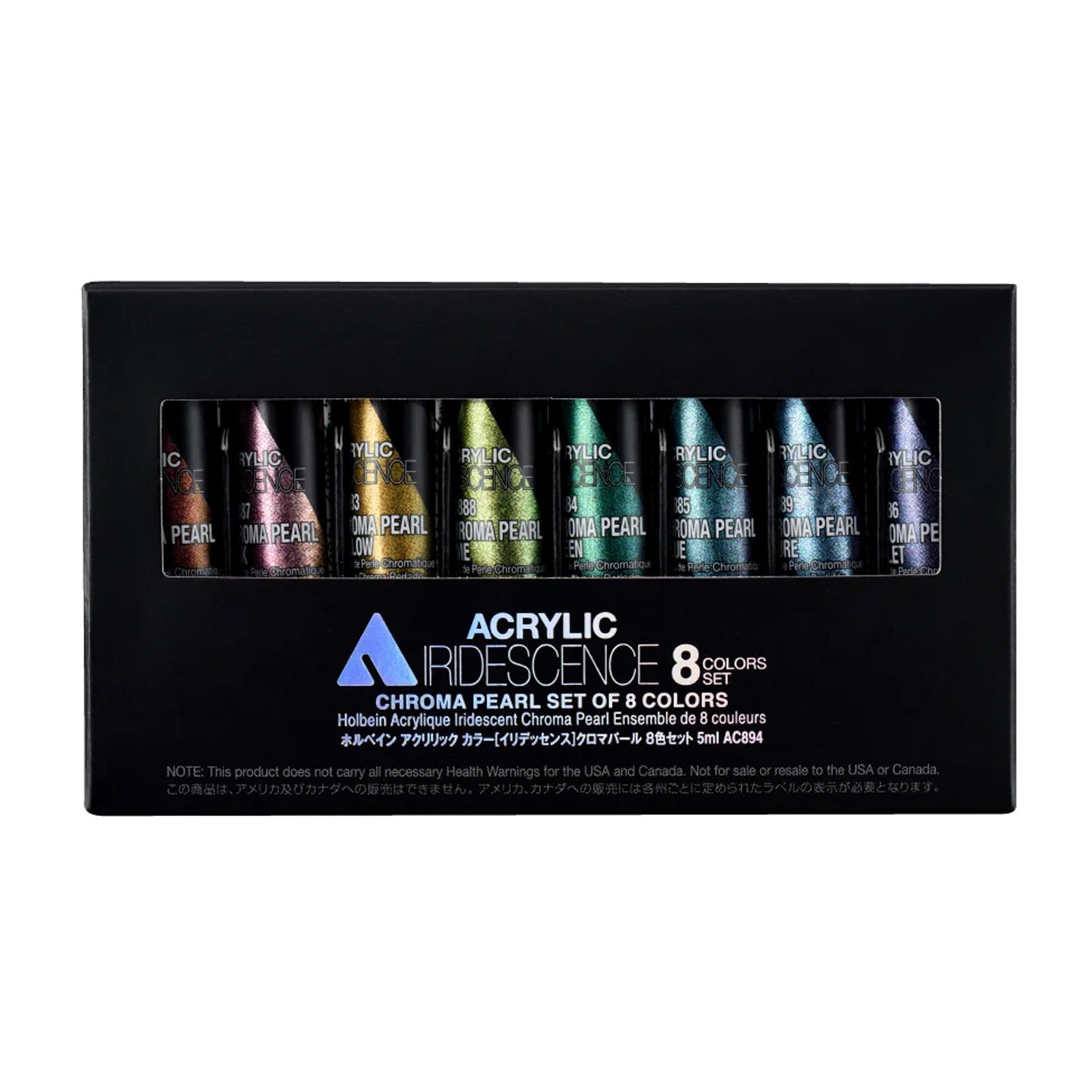 Acrylic Iridescence 8 colors set – 5ml Chroma Pearl AC894