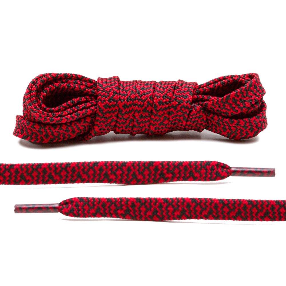 Cordones Planos Multi-color – Black/Red
